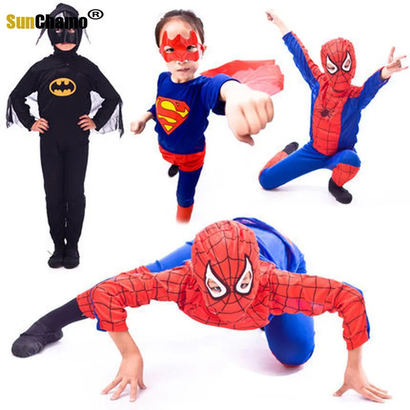 Hot 2022 Halloween Performance Apparel Props Children's Clothing  Man Super Costume for Kids Gift Party Xmas Dresses Cosplay Bat